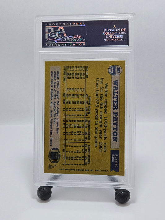 1982 Topps #302 Walter Payton PSA 9 Mint – Chicago Bears