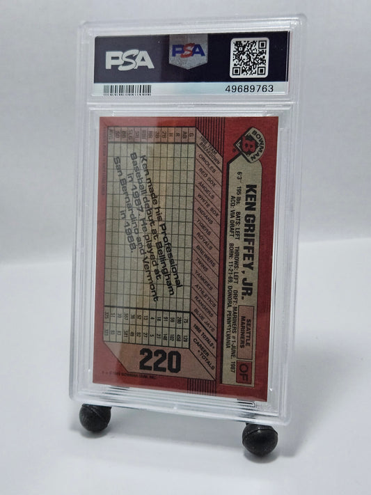 1989 Bowman #220 Ken Griffey Jr. PSA 9 Mint – Seattle Mariners