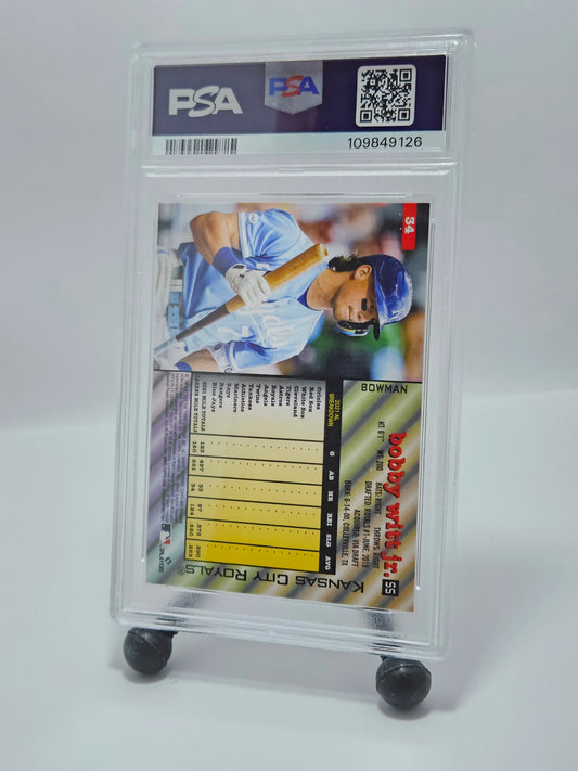 2022 Bowman Heritage #34 Bobby Witt Jr. RC PSA 10 Gem Mint β Kansas City Royals