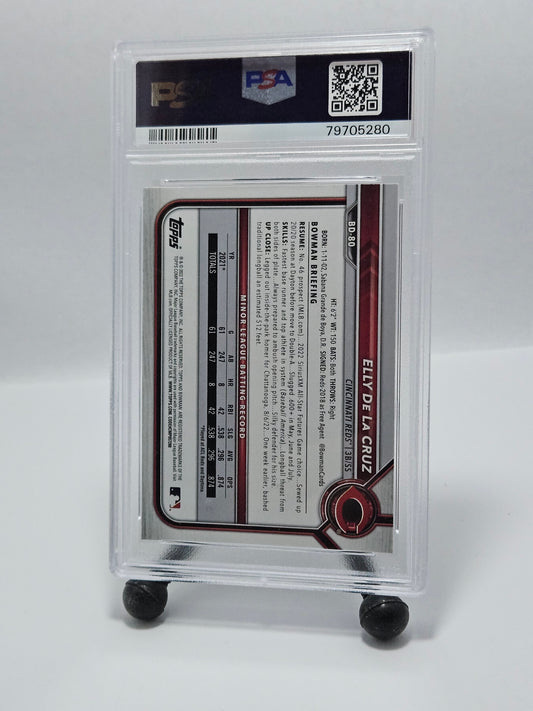2022 Bowman Draft #BD80 Elly De La Cruz PSA 10 Gem Mint – Cincinnati Reds