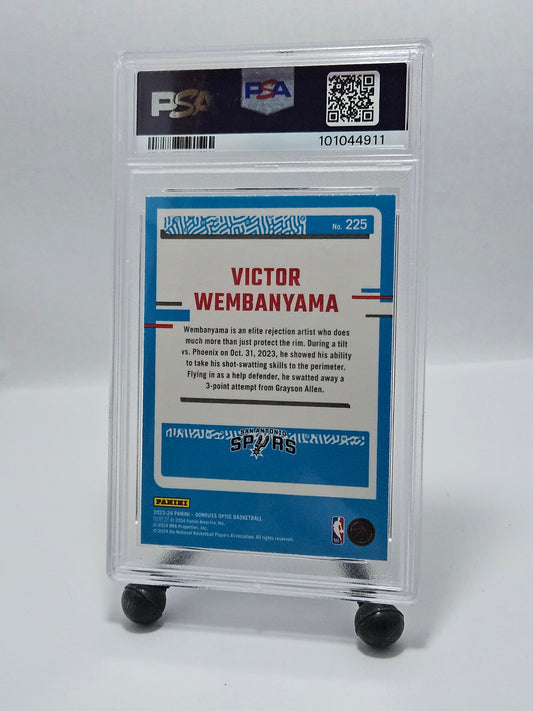 2023 Donruss Optic #225 Victor Wembanyama Rated Rookie PSA 10 Gem Mint – San Antonio Spurs