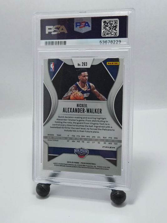 2019 Panini Prizm #263 Nickeil Alexander-Walker Ruby Wave Prizm RC PSA 10 Gem Mint – New Orleans Pelicans