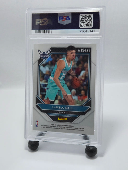 2020 Panini Prizm Rookie Signatures #LMB LaMelo Ball PSA 9 Mint β Charlotte Hornets