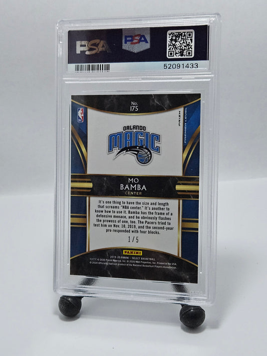 2019 Panini Select #175 Mo Bamba Green Disco Prizm /5 β PSA 10 GEM MINT (POP 1)