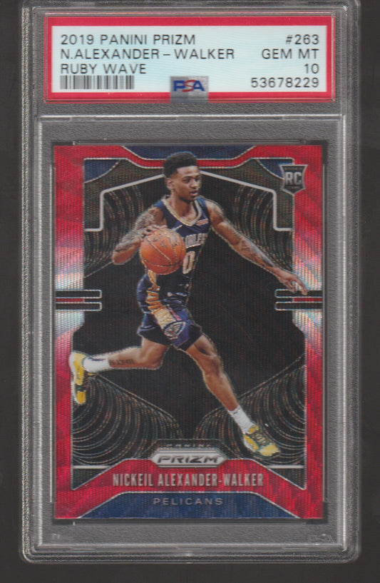 Basketball trading card of N. Alexander-Walker with Panini Prizm branding