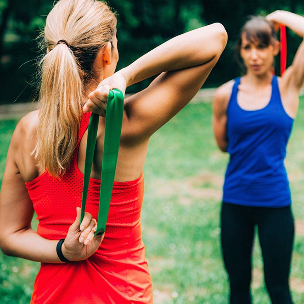 5-Pc Skin Friendly Different Levels Yoga Resistance Bands_5