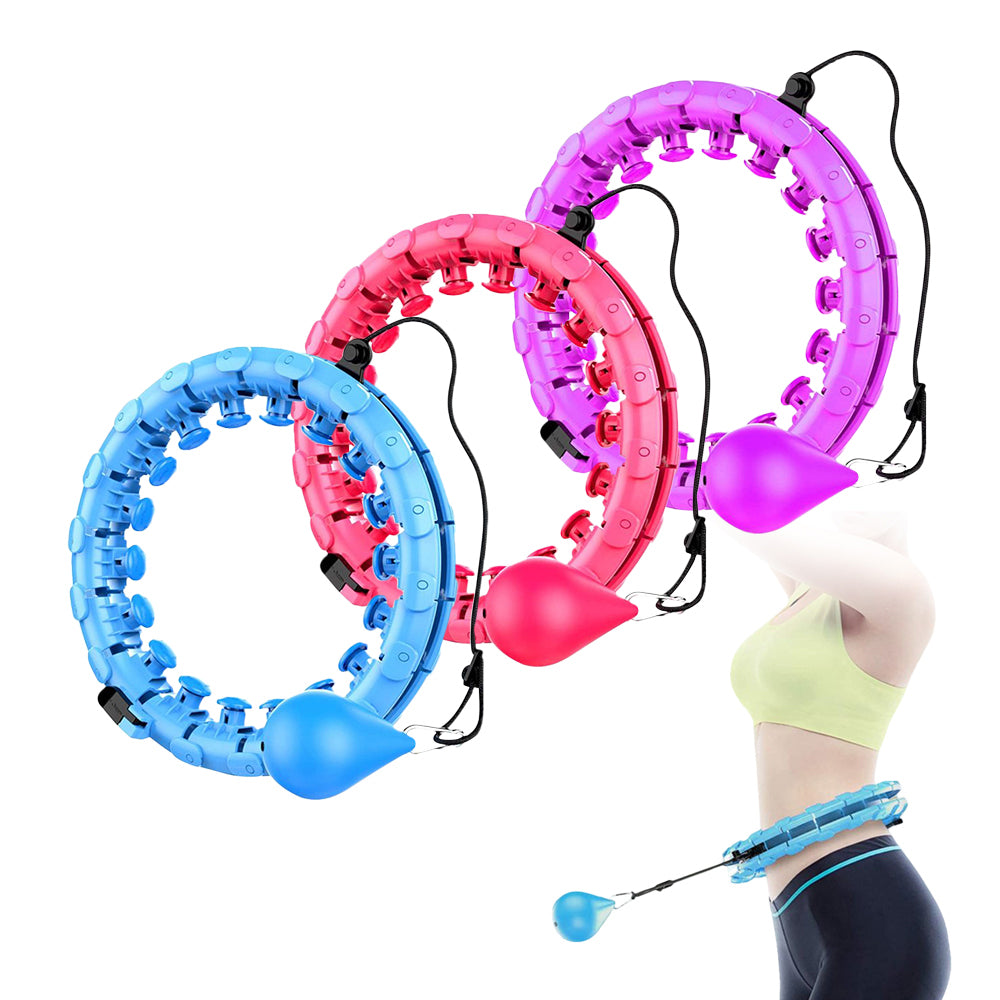 Adjustable and Detachable Abdominal Exercise Hula Hoop_0