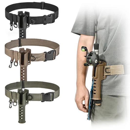 Adjustable Fishing Rod Holder Waist Belt_0