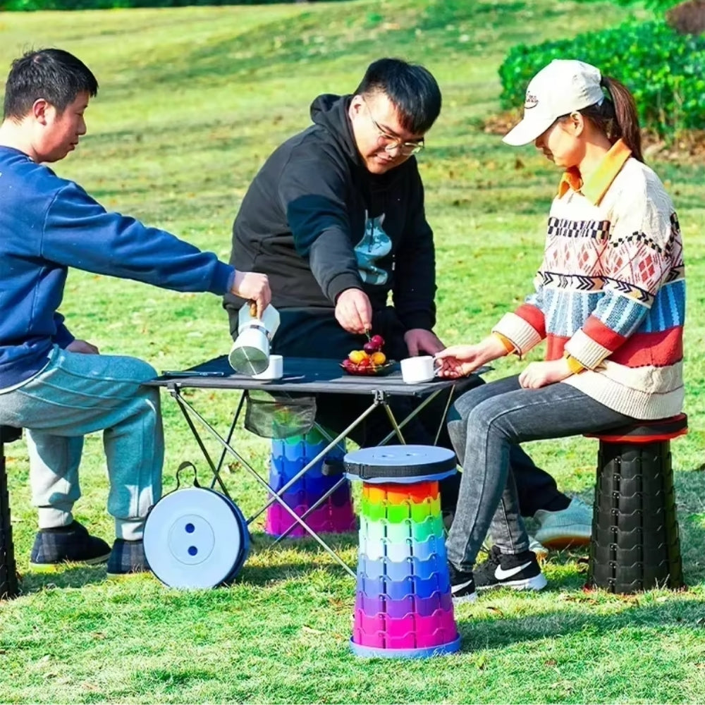 Folding Plastic Chair Portable Folding Expandable Stool_1