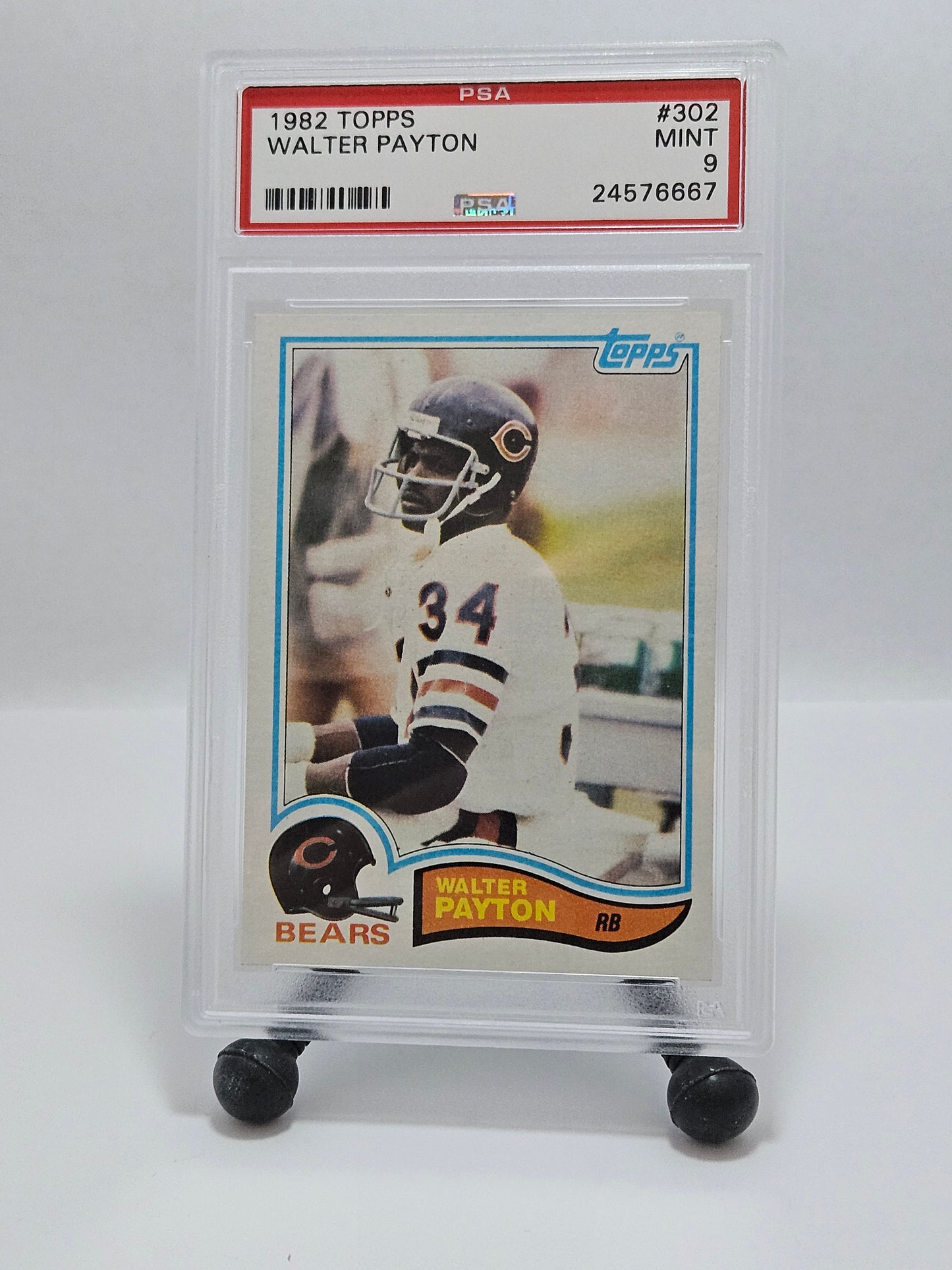 1982 Topps #302 Walter Payton PSA 9 Mint – Chicago Bears