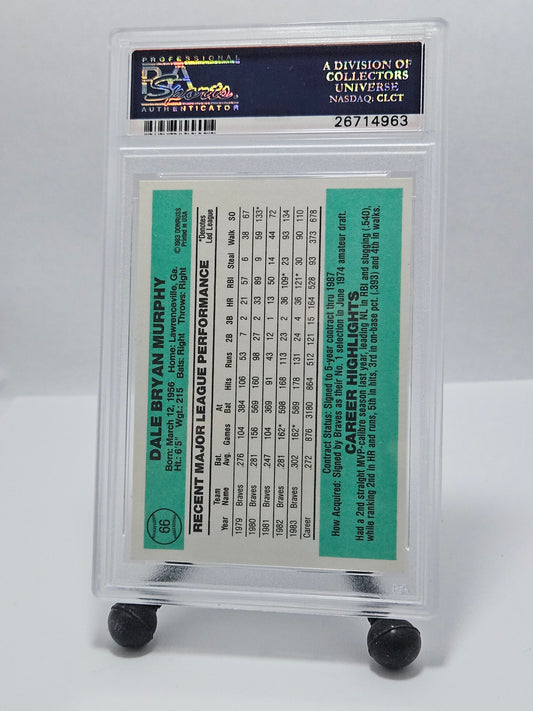 1984 Donruss Dale Murphy PSA 10 Gem Mint – Atlanta Braves