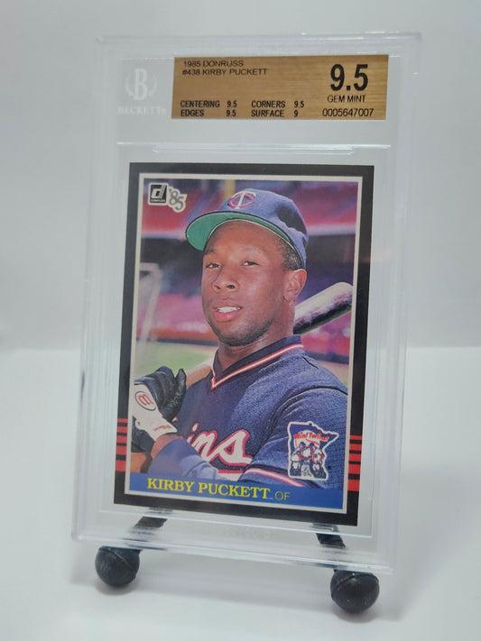 1985 Donruss #438 Kirby Puckett RC BGS 9.5 Gem Mint – Minnesota Twins