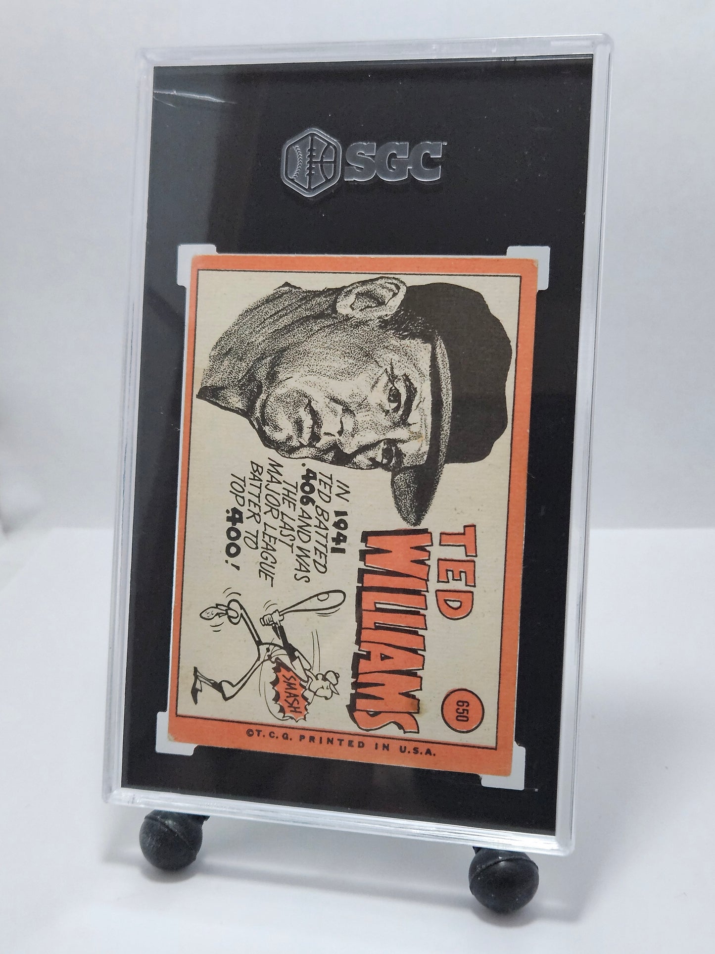 1969 Topps #650 Ted Williams SGC 4 VG/EX – Washington Senators