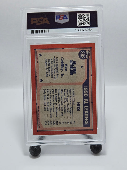 1991 Topps #392 Ken Griffey Jr. All-Star PSA 9 Mint – Seattle Mariners