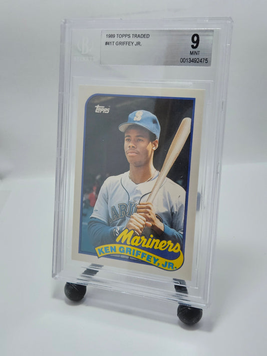 1989 Topps Traded #41T Ken Griffey Jr. BGS 9 Mint – Seattle Mariners