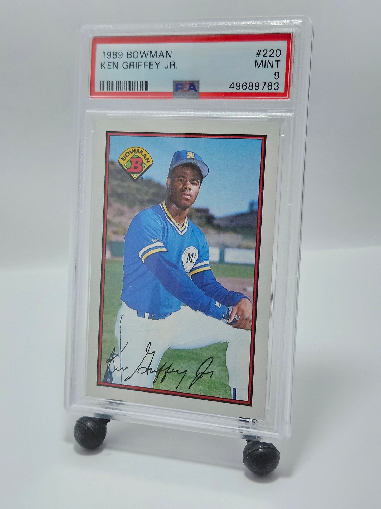 1989 Bowman #220 Ken Griffey Jr. PSA 9 Mint – Seattle Mariners