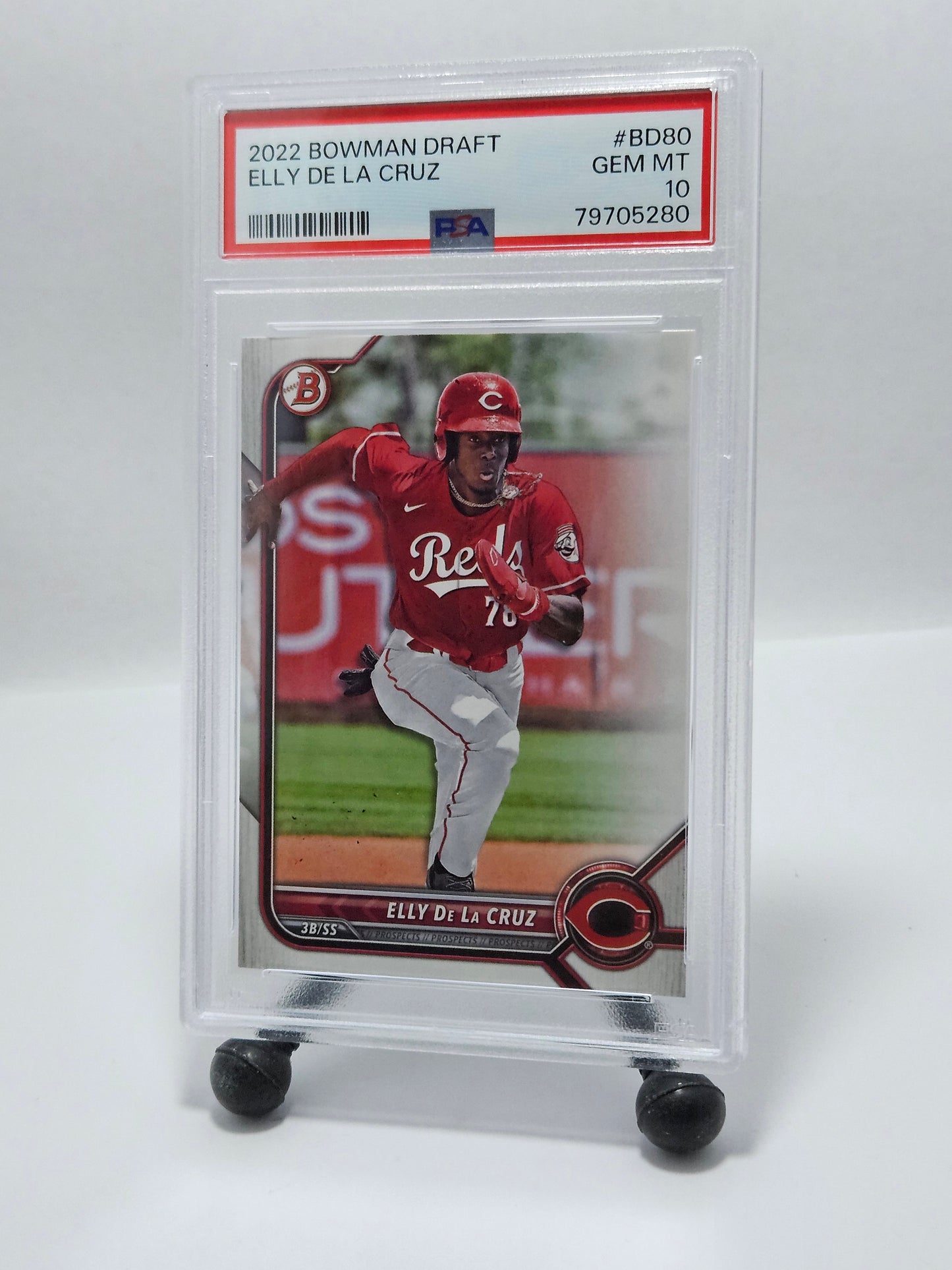 2022 Bowman Draft #BD80 Elly De La Cruz PSA 10 Gem Mint – Cincinnati Reds