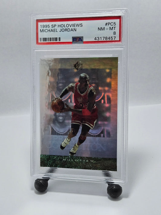 1995 SP Holoviews Michael Jordan PSA 8 – Chicago Bulls