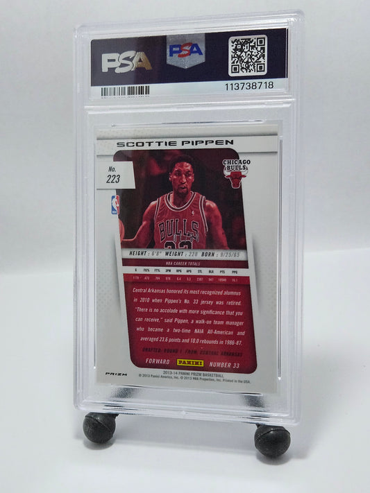 2013 Panini Prizm Scottie Pippen Orange Prizm #01/60 PSA 10 Gem Mint Pop 2 – Chicago Bulls