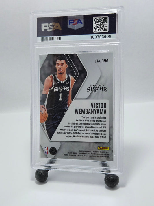 2023 Phoenix #256 Victor Wembanyama Teal Lazer Prizm RC PSA 10 Gem Mint – San Antonio Spurs