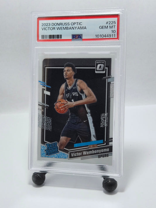 2023 Donruss Optic #225 Victor Wembanyama Rated Rookie PSA 10 Gem Mint – San Antonio Spurs