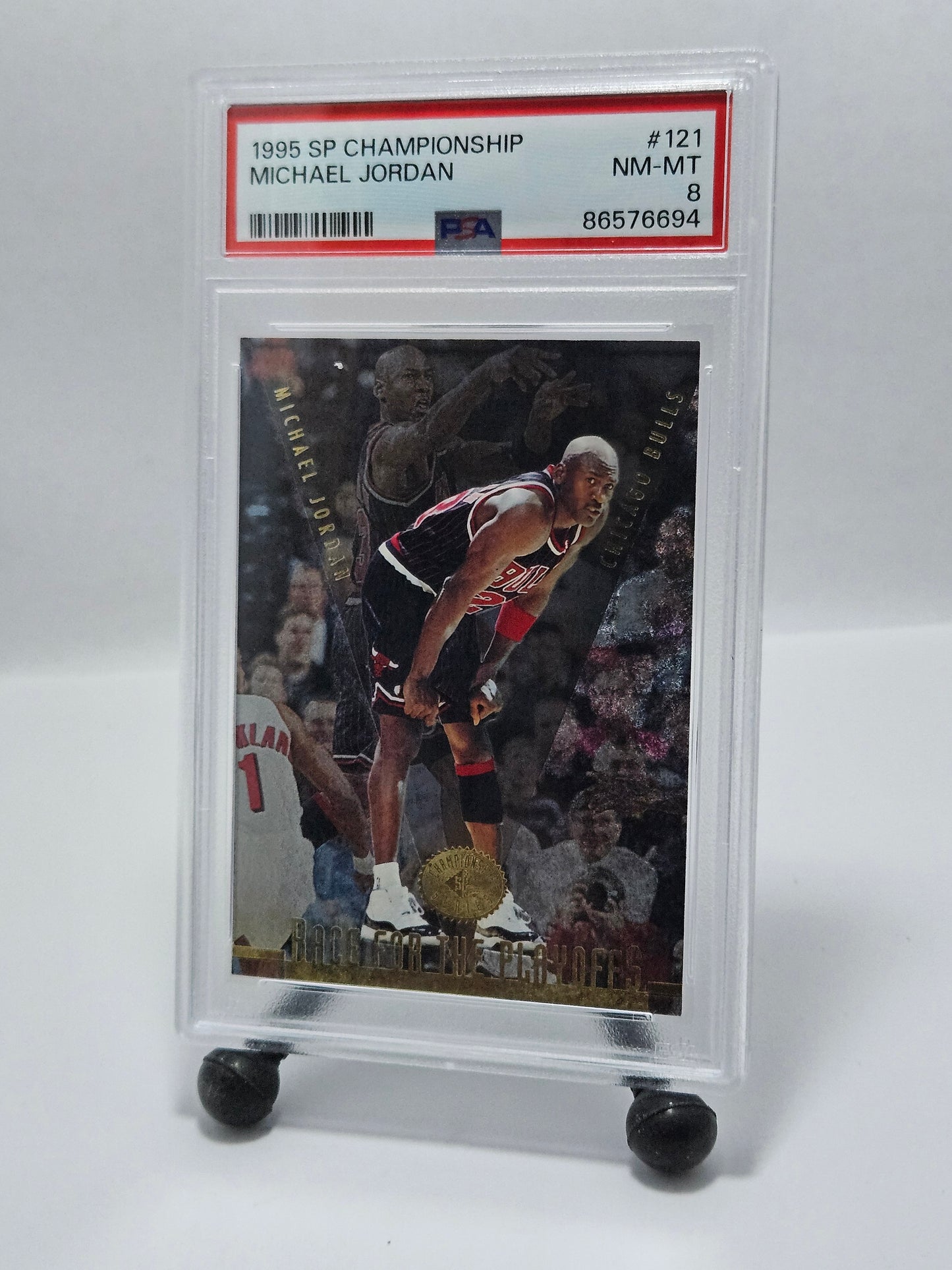 1995 SP Championship #121 Michael Jordan – PSA 8 NM-MT