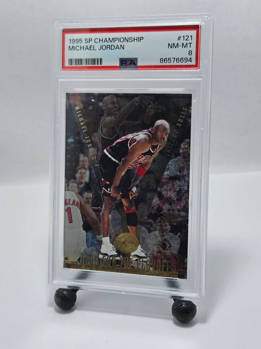 1995 SP Championship #121 Michael Jordan – PSA 8 NM-MT