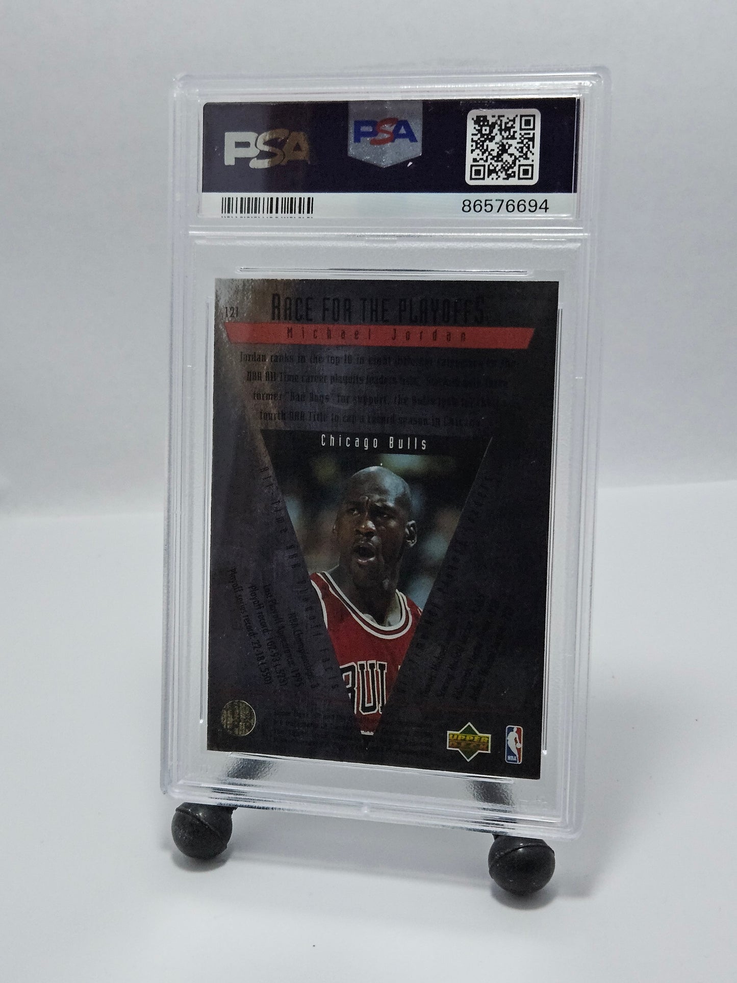 1995 SP Championship #121 Michael Jordan – PSA 8 NM-MT