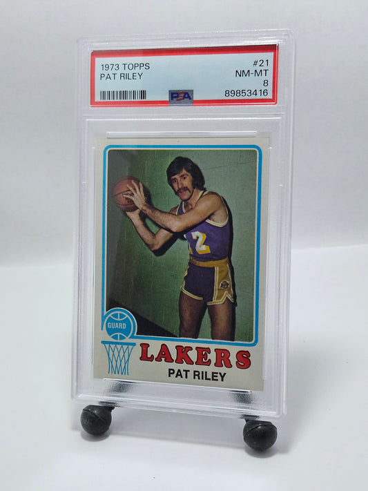 1973 Topps #21 Pat Riley – PSA 8 NM-MT