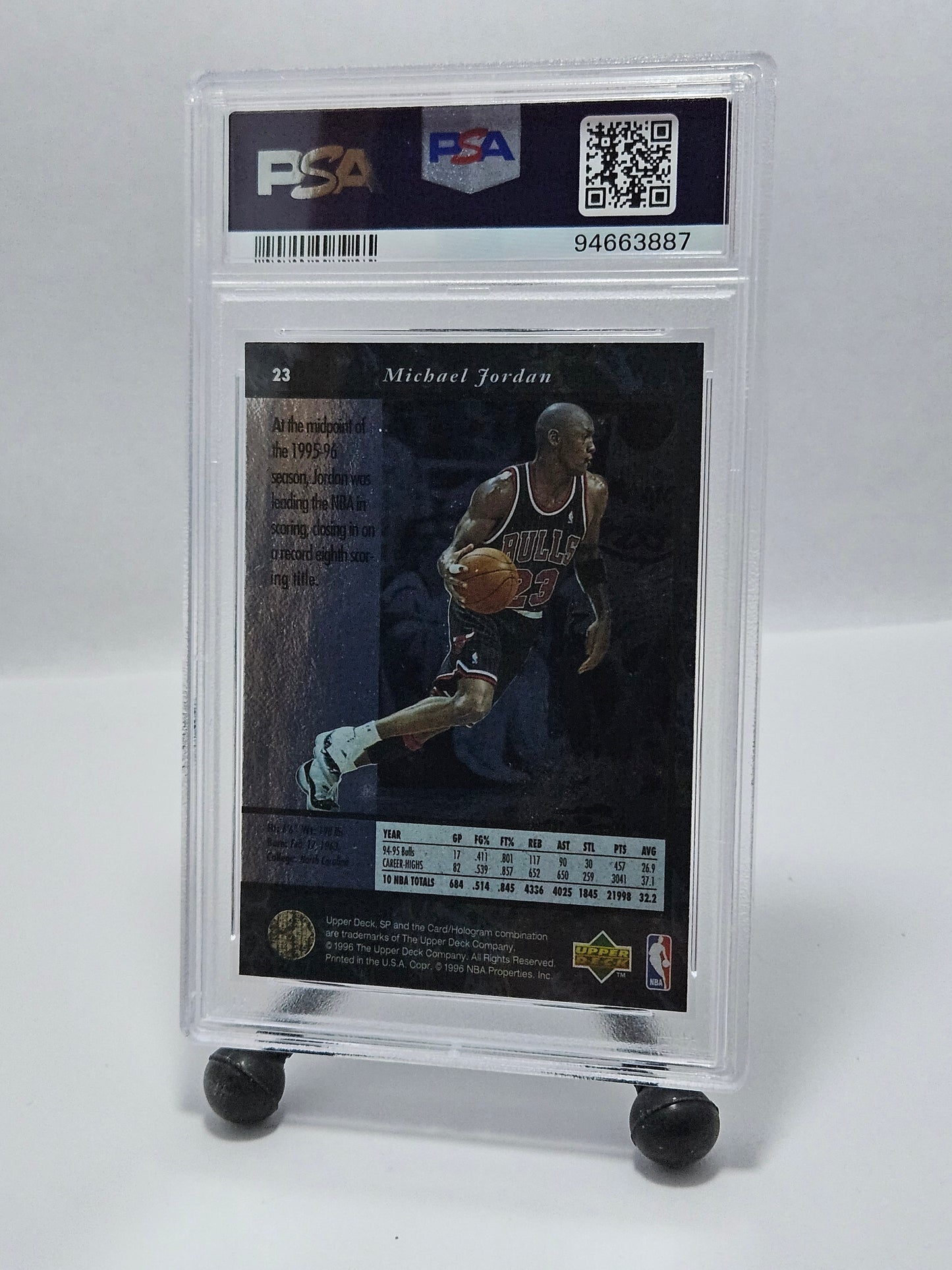 1995 SP #23 Michael Jordan – PSA 8 NM-MT