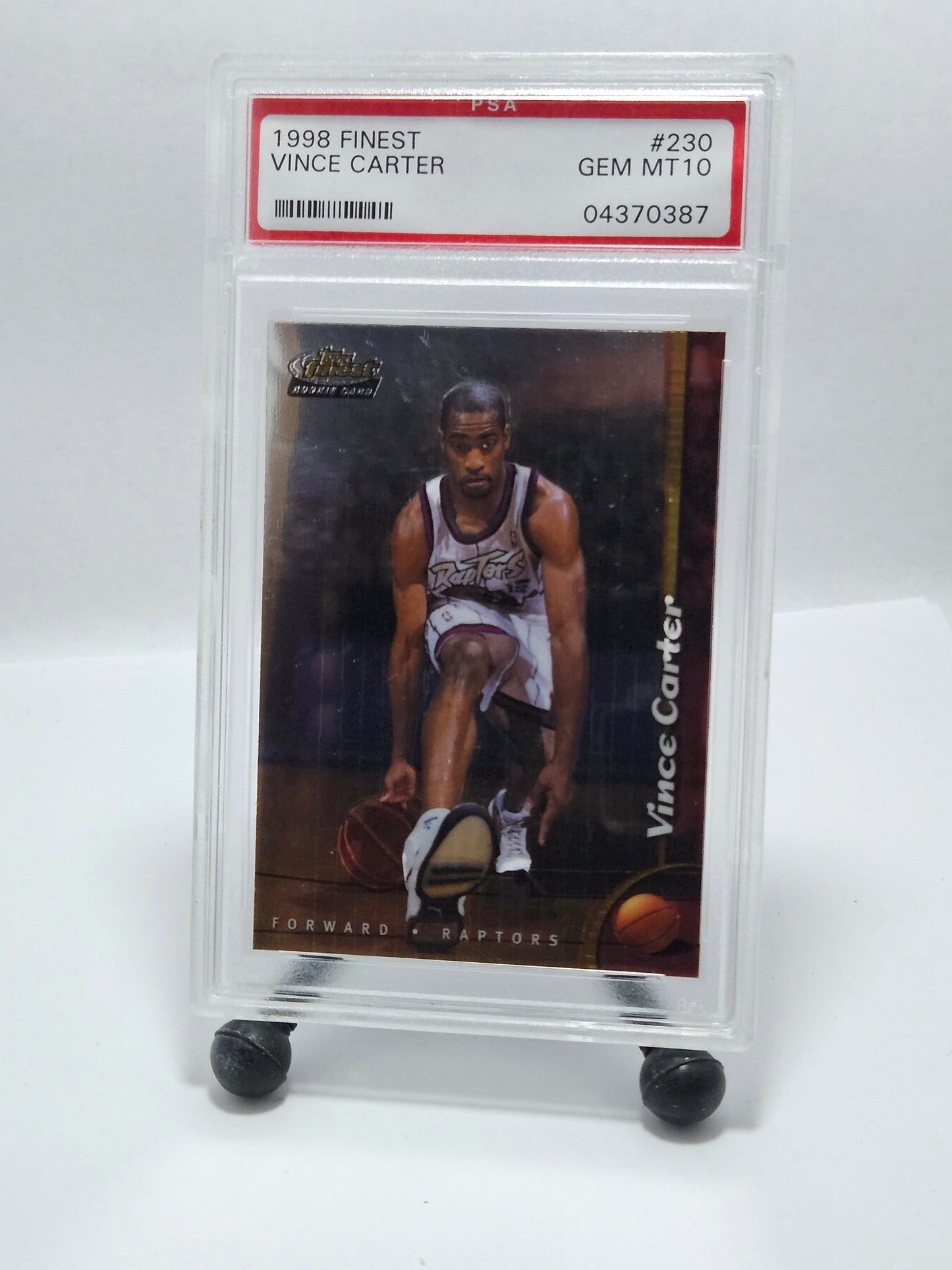 1998 Finest #230 Vince Carter Rookie – PSA 10 Gem Mint