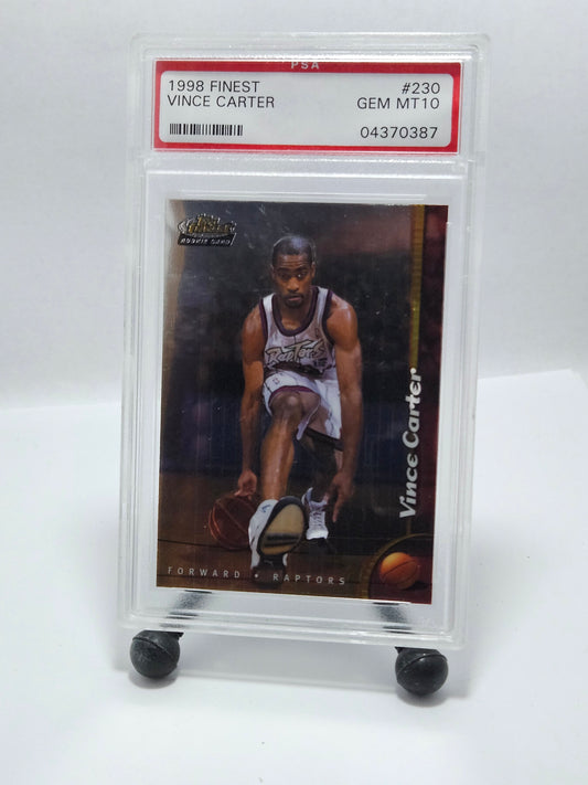 1998 Finest #230 Vince Carter Rookie – PSA 10 Gem Mint