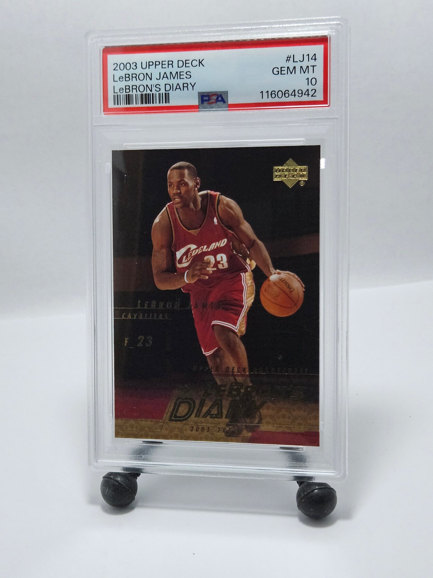 2003 Upper Deck #LJ14 LeBron James LeBron’s Diary Rookie – PSA 10 Gem Mint