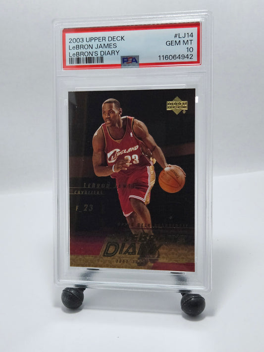 2003 Upper Deck #LJ14 LeBron James LeBron’s Diary Rookie – PSA 10 Gem Mint
