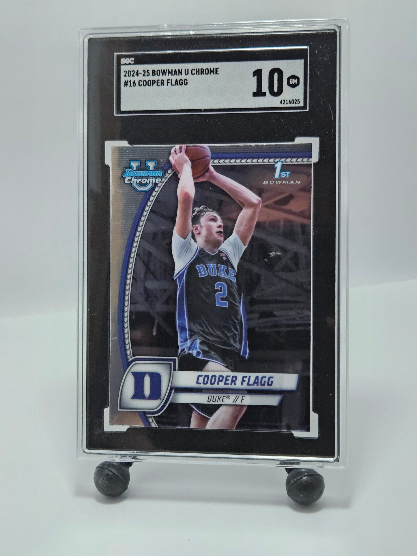 2024-25 Bowman U Chrome #16 Cooper Flagg – SGC 10 GEM MINT