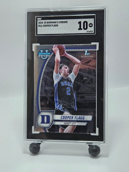2024-25 Bowman U Chrome #16 Cooper Flagg – SGC 10 GEM MINT