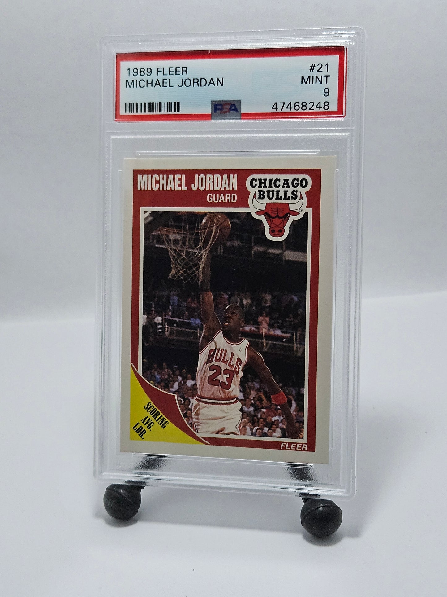 1989 Fleer #21 Michael Jordan – PSA 9 Mint