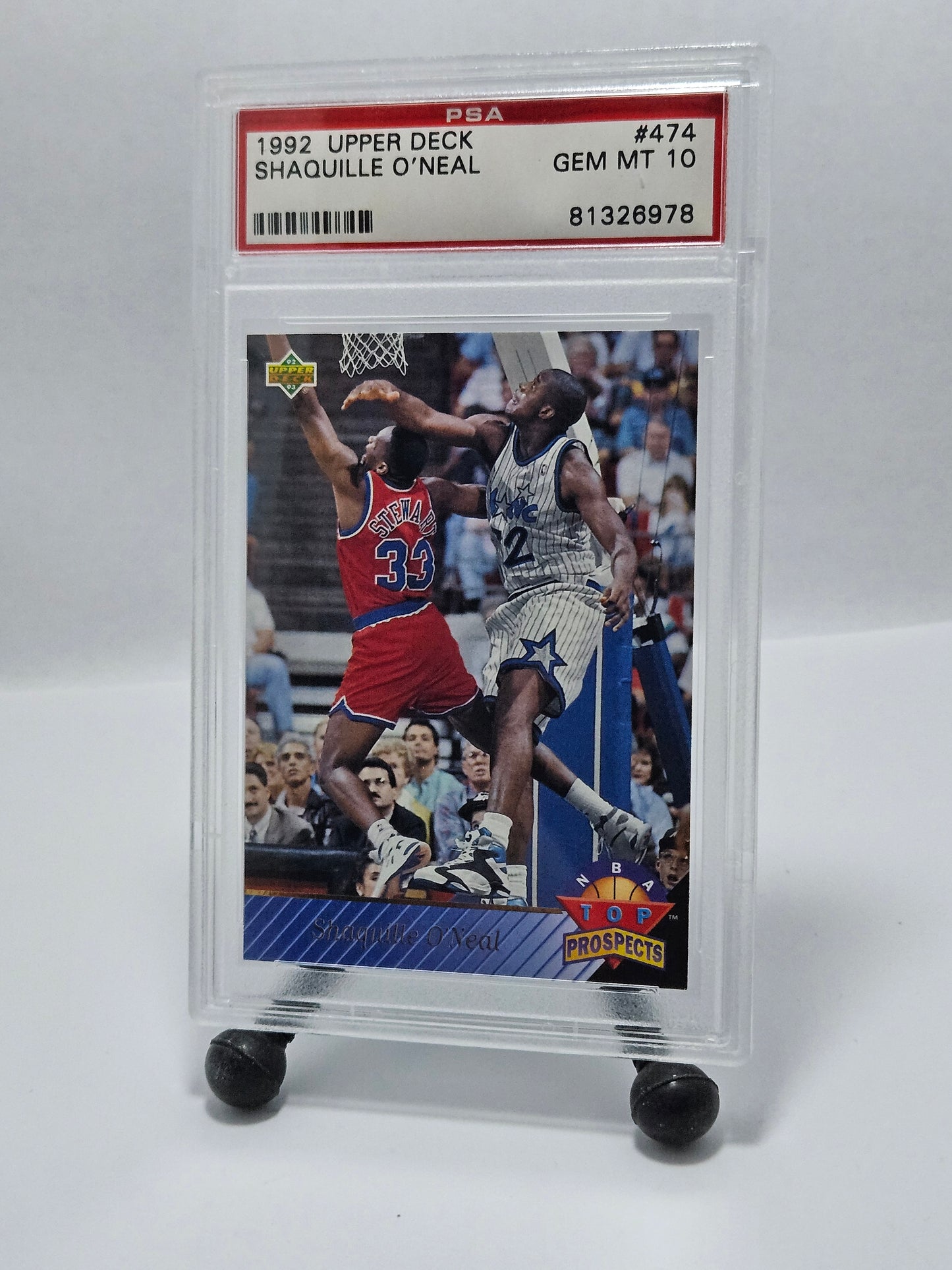 1992 Upper Deck #474 Shaquille O’Neal Rookie – PSA 10 Gem Mint