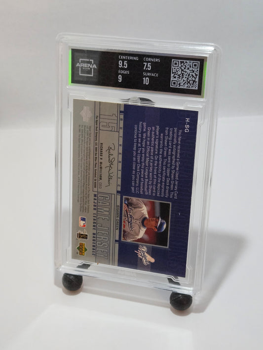 2001 Upper Deck Signed Game Jersey #H-SG Shawn Green Auto Patch Arena Club 8/10 – Los Angeles Dodgers