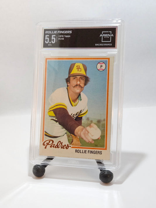 1978 Topps #140 Rollie Fingers Arena Club 5.5 EX+ – San Diego Padres