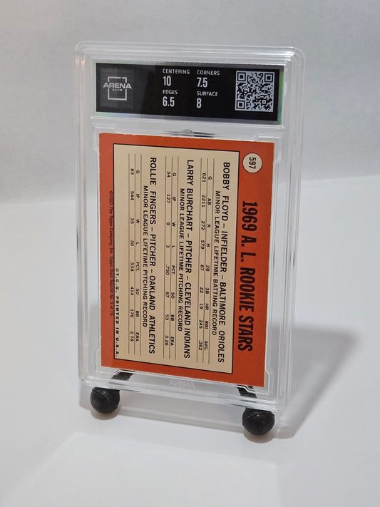 1997 Topps Stars Rookie Reprints Autograph #597 Rollie Fingers Arena Club 7 Auto 10 – Oakland Athletics