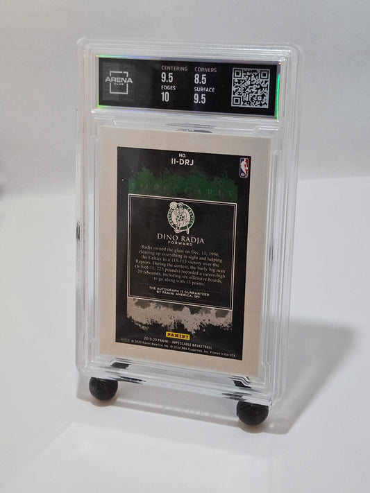 2019-20 Panini Impeccable Indelible Ink #II-DRJ Dino Radja Arena Club 9 Auto 10 – Boston Celtics /99