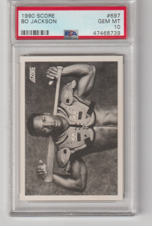 1990 Score Bo Jackson trading card graded Gem Mint 10 by PSA
