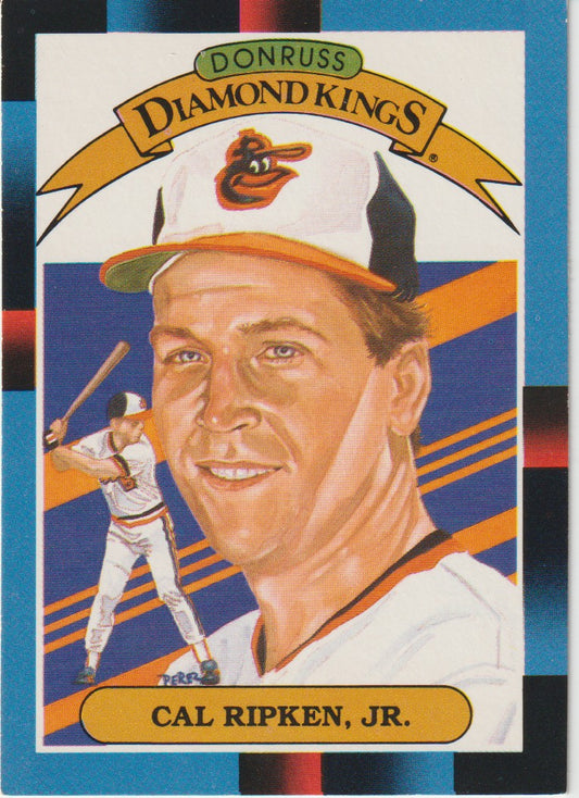 Baseball trading card featuring Cal Ripken, Jr. from the Donruss Diamond Kings series.